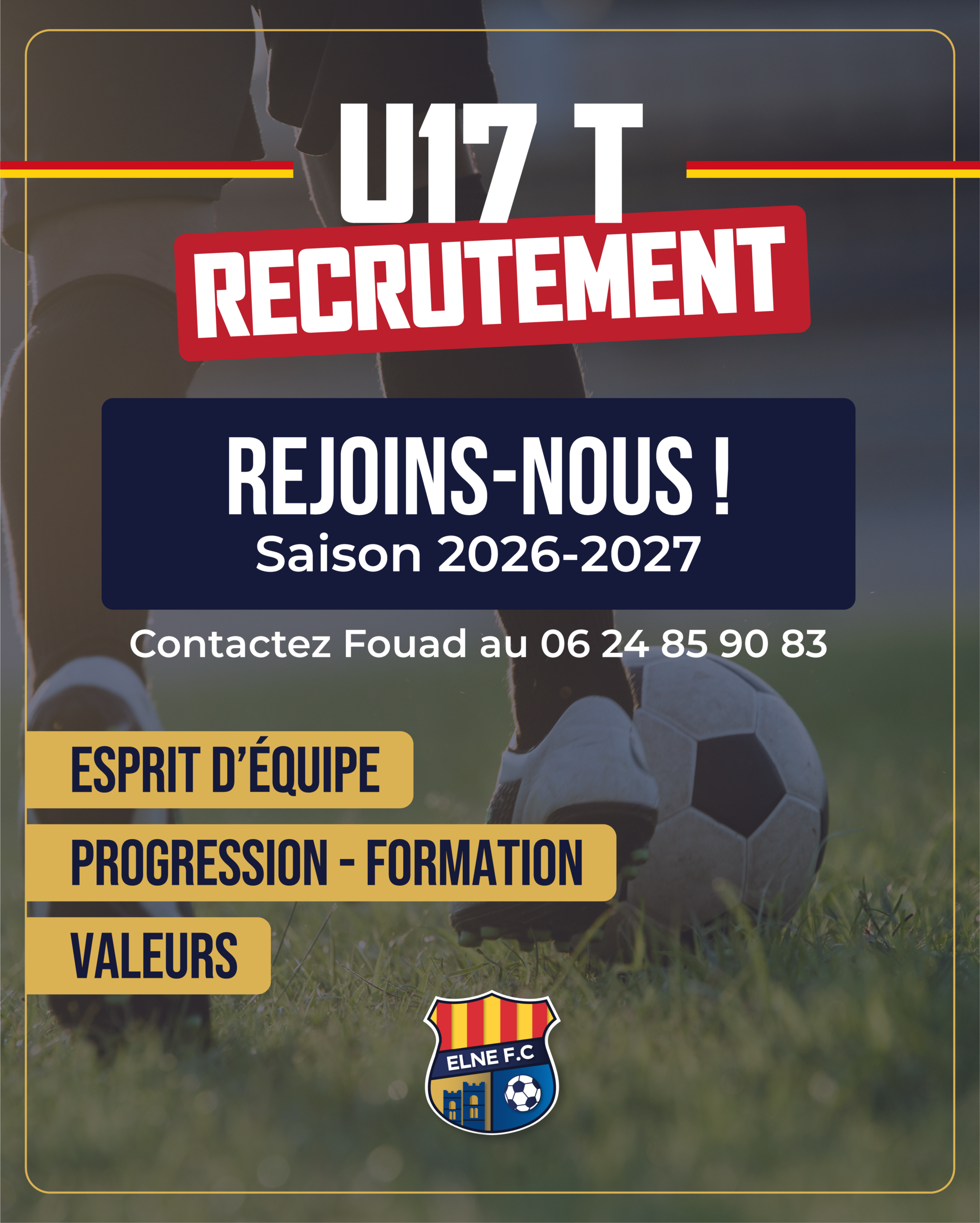 U17 T : campagne de recrutement